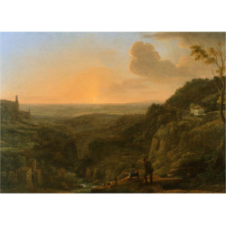 A view of the roman campagna from tivoli