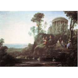 Apollo and the muses on mount helicon 1680