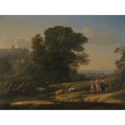 Claude landscape with cephalus and procris reunited by diana