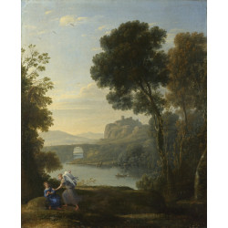 Claude landscape with hagar and the angel