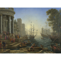 Claude seaport with the embarkation of saint ursula Claude seaport with the embarkation of saint ursula