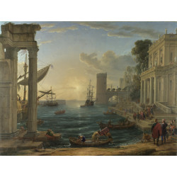 Claude seaport with the embarkation of the queen of sheba