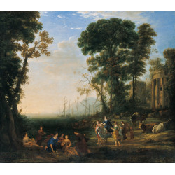 Coast scene with europa and the bull oil on canvas painting by claude lorrain 1634 1634...