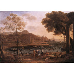 Harbour scene with grieving heliades