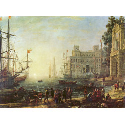 Harbour with villa medici 1637