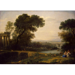 Landscape with rest in flight to egypt