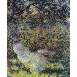 Alice hoschede in the garden 1881 Alice hoschede in the garden 1881