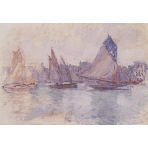 Boats in the port of le havre 1882 83