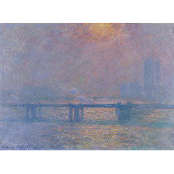 Charing cross bridge the thames 1903