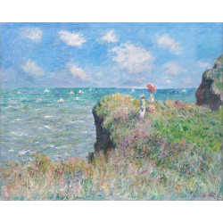 Clifftop walk at pourville 1882