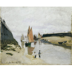 Entrance to the port of trouville 1870 Entrance to the port of trouville 1870