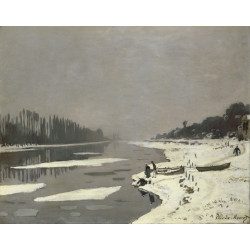 Ice floes on the seine at bougival 1867 68 Ice floes on the seine at bougival 1867 68
