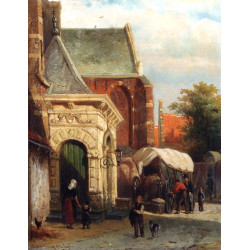A view of the south entrance of the st pancras church enkhuizen 1869