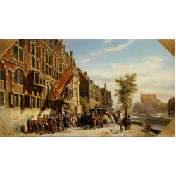 A visit of bayliff ten frootenhuys to the guild of archers 1864