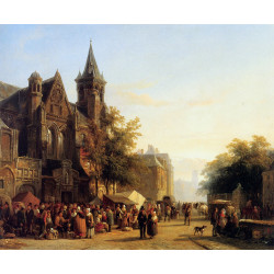 City view with figures