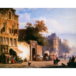 Cityview wiith marketstall