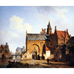 Fantasy cityview of maassluis