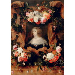 Portrait of archduchess maria anna in garland