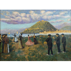 Basque celebration dance at el antiguo san sebastian