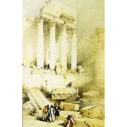 Baalbek remains of the western portico of the temple of jupiter