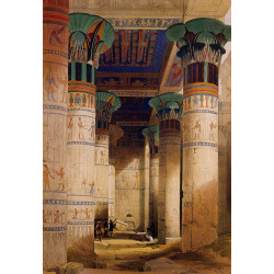 Portico of the temple of isis at philae 1851 Portico of the temple of isis at philae 1851