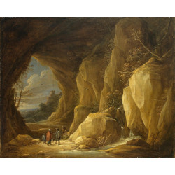 Landscape with a grotto and a group of gipsies