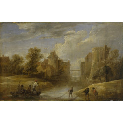 Landscape with fishermen