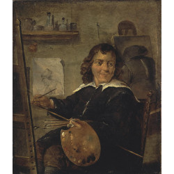 Painter in his studio
