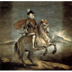 Equestrian portrait of philip iii 1635