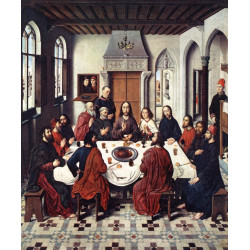 Altarpiece of the holy sacrament detail 1