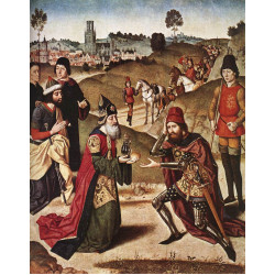 Altarpiece of the holy sacrament detail 2