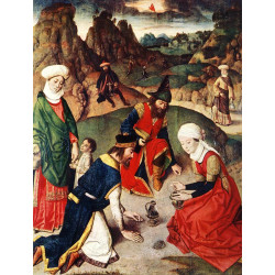 Altarpiece of the holy sacrament detail 3