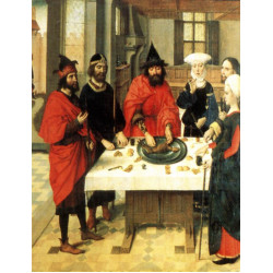 Altarpiece of the holy sacrament detail 4