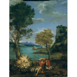 Landscape with moses and the burning bush