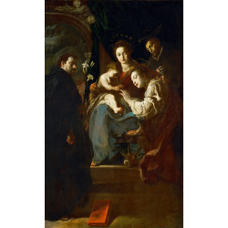 The mystic marriage of saint catherine of alexandria and saints dominic and peter...