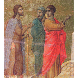 Christ on the road to emmaus fragment 1311