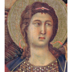 Madonna and child on a throne front side fragment 1311 10