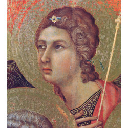 Madonna and child on a throne front side fragment 1311 13