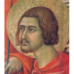 Madonna and child on a throne front side fragment 1311 16