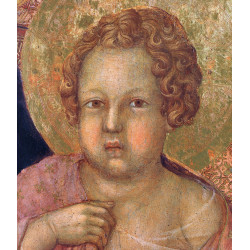 Madonna and child on a throne front side fragment 1311 17