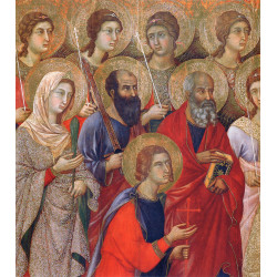 Madonna and child on a throne front side fragment 1311 18