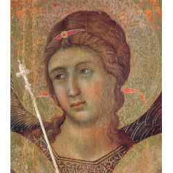 Madonna and child on a throne front side fragment 1311 2