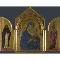 The virgin and child with saints dominic and aurea