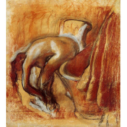 After bathing woman drying herself 1 After bathing woman drying herself 1