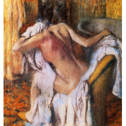 After the bath woman drying herself 1892 After the bath woman drying herself 1892