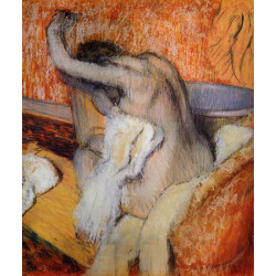 After the bath woman drying herself 2 After the bath woman drying herself 2