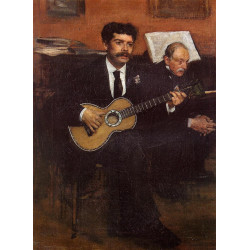 Portrait of lorenzo pagans spanish tenor and auguste degas the artist s father...