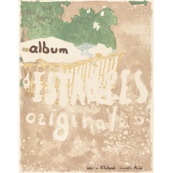 A baby in a basket outdoors couverture pour lalbum destampes originales c 1899...