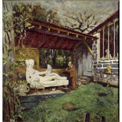 Aristide maillol finishing the sculpture in honor of paul cezanne 20th century...