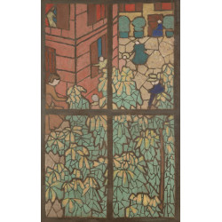 Chestnut trees a cartoon for a tiffany stained glass window